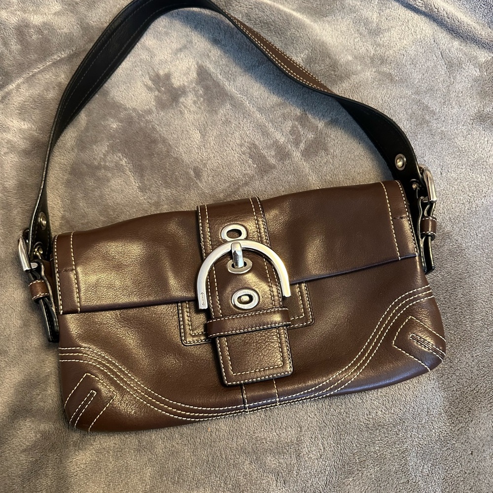 Brown Leather Shoulder Bag
